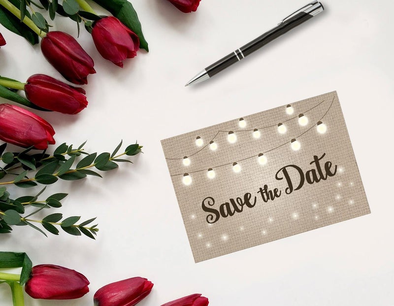 Stonehouse Collection | Save The Date Postcards | 40 Wedding, Baby Shower, Birthdays, Celebration Announcements Postcards | Made in the USA - Image 2